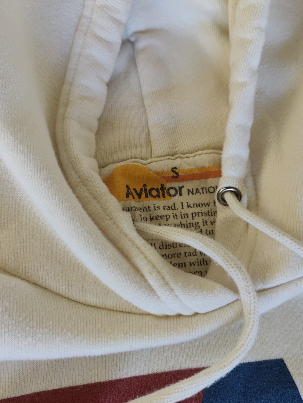 Aviator Nation S Oversized Logo Pullover Relaxed Hoodie Unisex - Picture 8 of 10